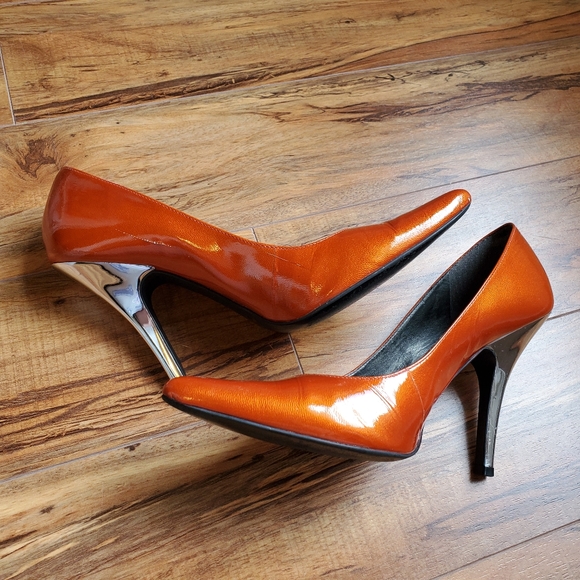 jessica simpson orange shoes